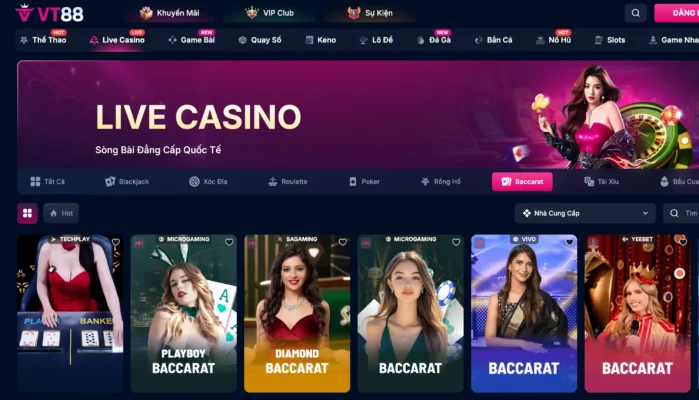 CASINO 12 Baccarat Trong VT88